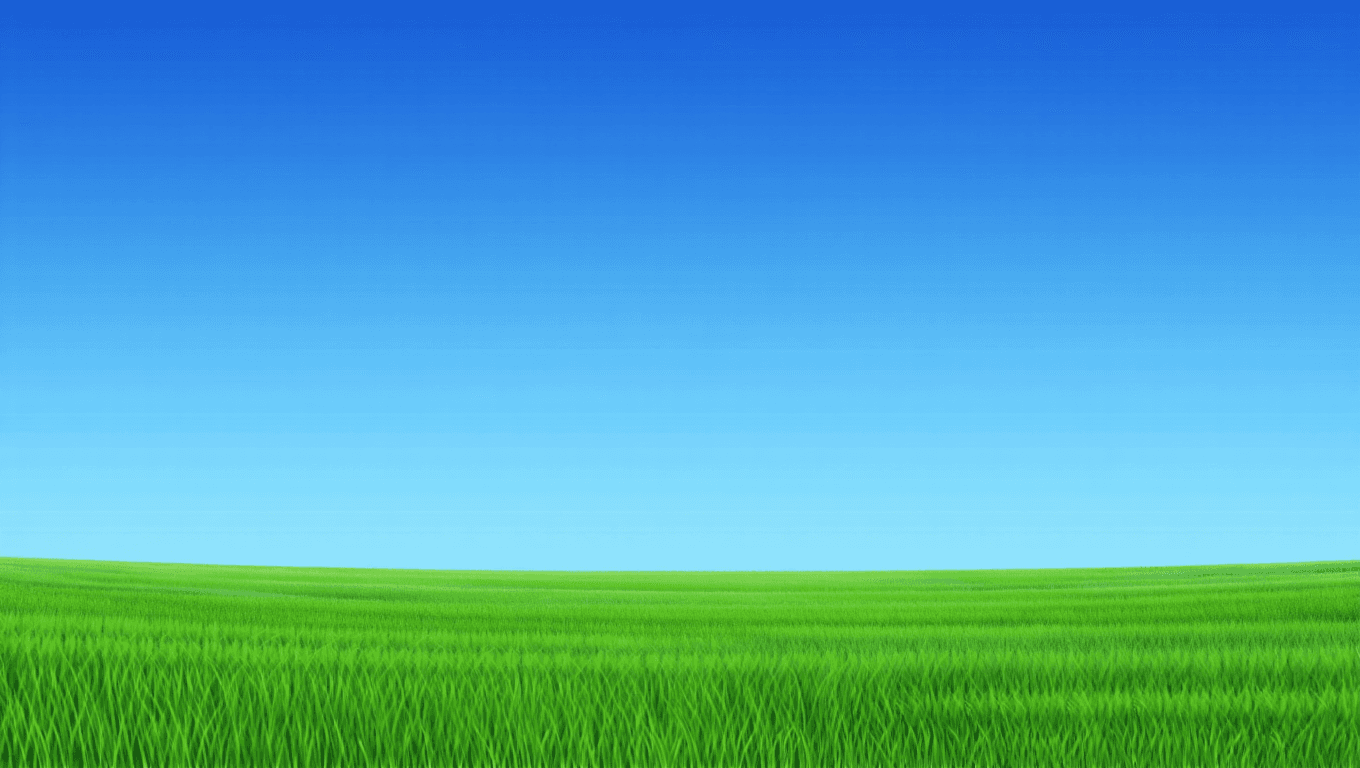 Green field with clear sky
